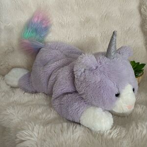 FAO Schwarz Weighted Unicorn Cat Kitty Kitten Plush
